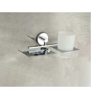 OCEAN Soap Dish Tumbler Holder Stainless Steel Bathroom Commercial Hotel Spa Wall Mount Heavy-Duty Anti-Rust Waterproof Easy Clean Professional Grade Durable Dual Function Rustproof Hygienic Ocean Design Space Saving Modern Luxury Secure Mounting Stable